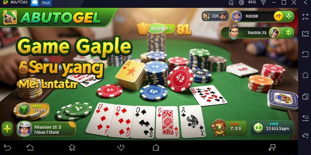 Tampilan menarik gameplay Gaple di ABUTOGEL.