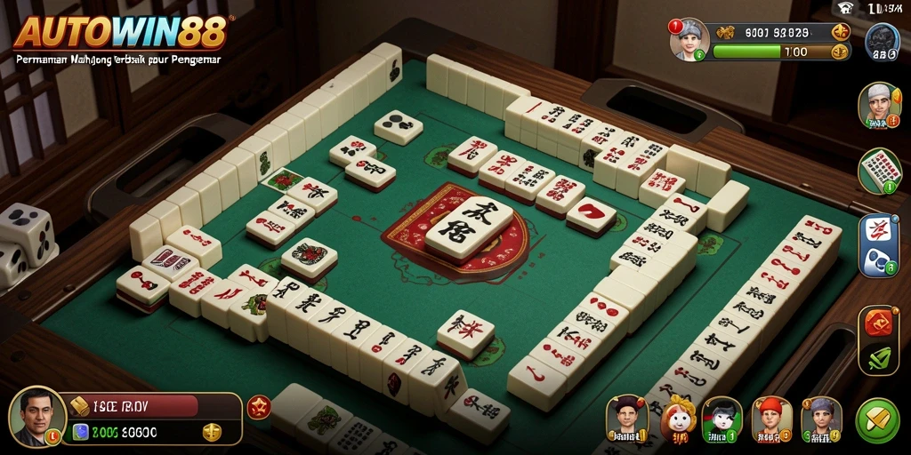 Screenshot AUTOWIN88 menampilkan gameplay Mahjong yang seru dan interaktif.