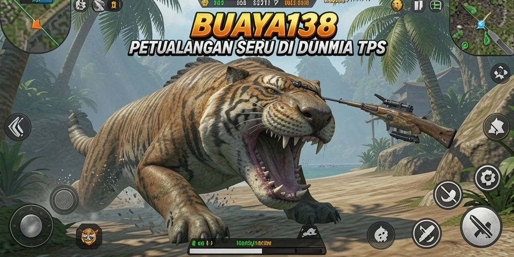 Screenshot gameplay BUAYA138 menampilkan aksi menegangkan di medan perang.