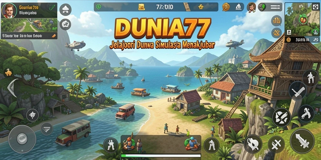 Tangkapan layar menunjukkan gameplay menarik dalam DUNIA77.