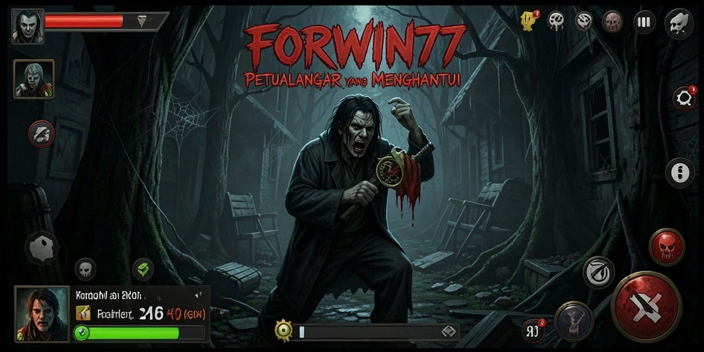 Gameplay menegangkan saat menjelajahi dunia horor FORWIN77.