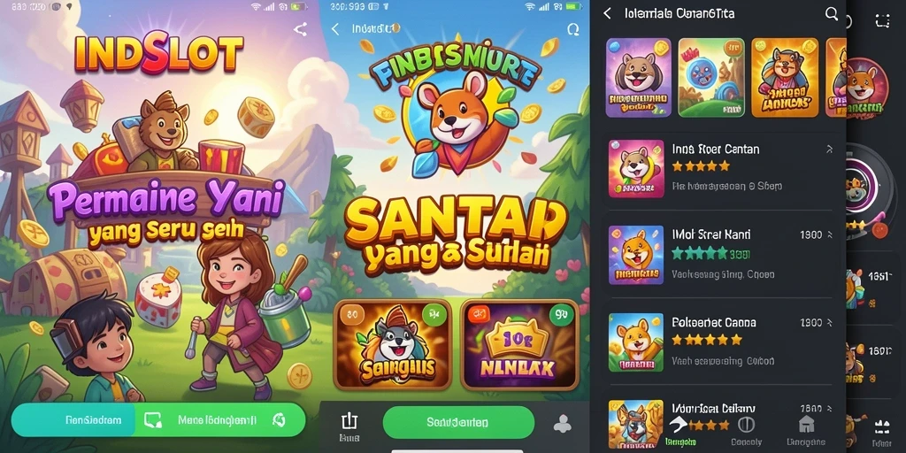 Tampilan gameplay menarik dari INDSLOT yang penuh warna.