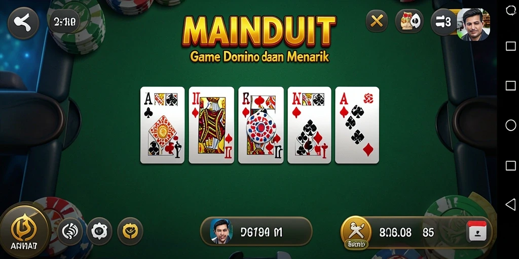 Tampilan gameplay seru MAINDUIT dengan grafik menarik dan fitur interaktif.