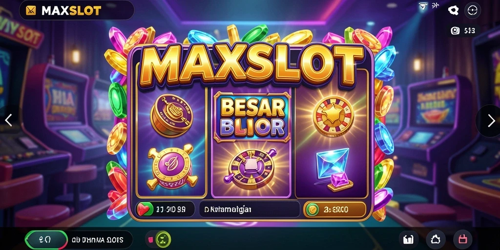 Tampilan gameplay seru dari aplikasi MAXSLOT dengan berbagai slot menarik.