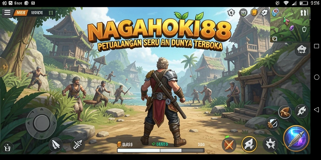 Screenshot menampilkan aksi seru di dunia terbuka NAGAHOKI88.
