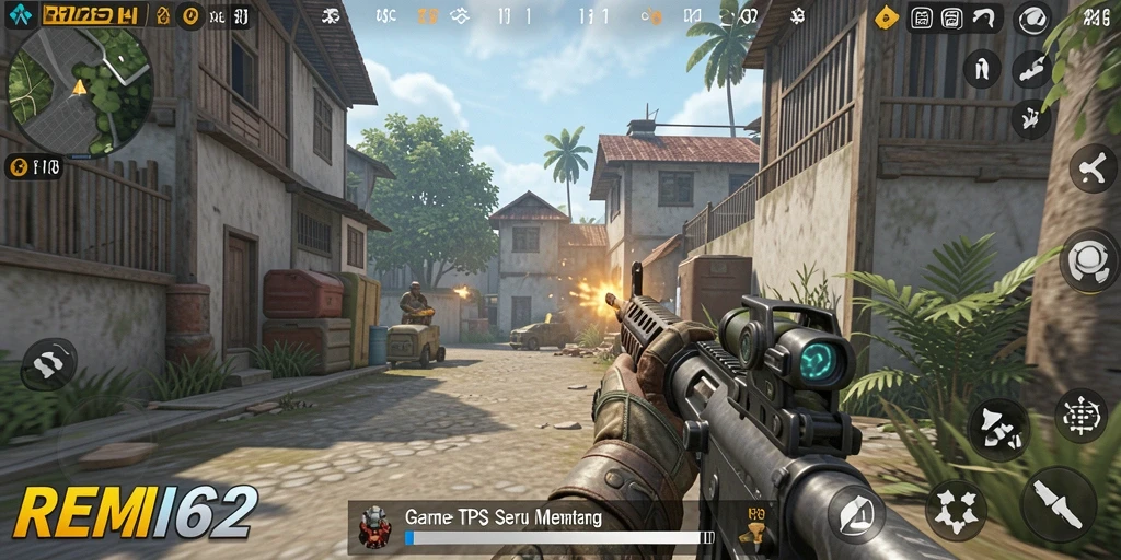 Gameplay seru REMI62 yang menampilkan pertempuran antar pemain.