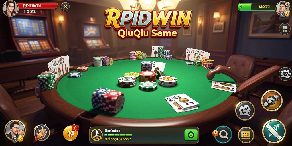 Gameplay QiuQiu yang seru dalam RPIDWIN yang bisa dimainkan bersama teman.