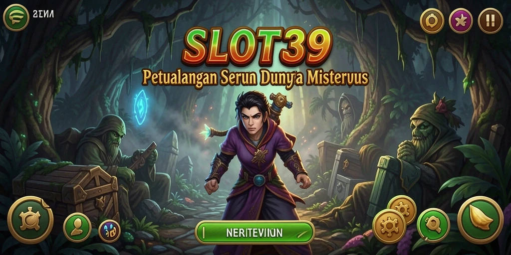 Gambar menunjukkan gameplay SLOT39 dengan misi petualangan yang mendebarkan.