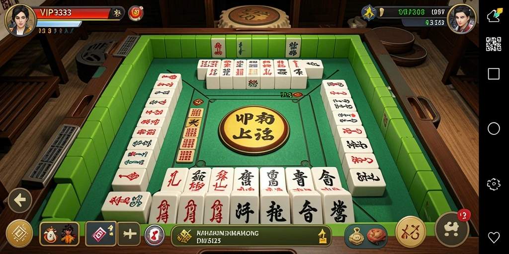 Tampilan gameplay menarik dari permainan Mahjong VIP333.