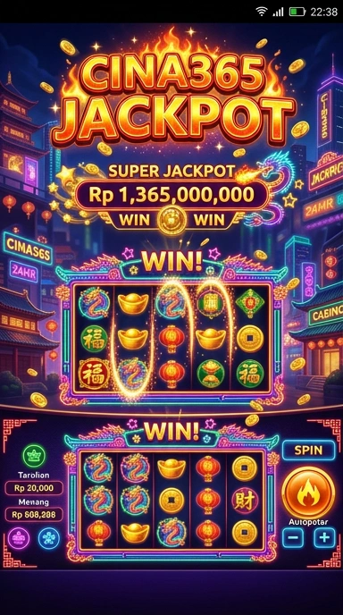 Cuplikan layar aplikasi cina365 saat menjelajahi katalog aplikasi yang lengkap.